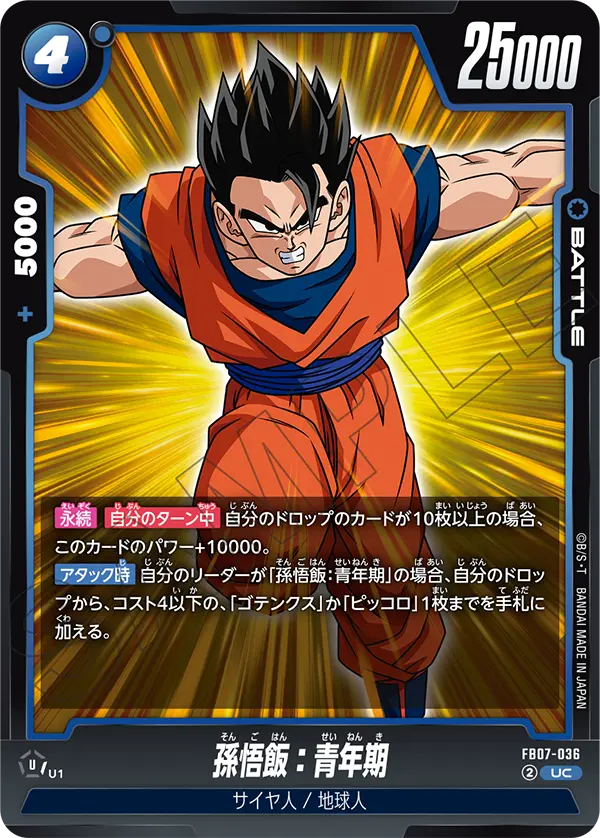 Son Gohan : Adolescence, Wish For Shenron #FB07-036